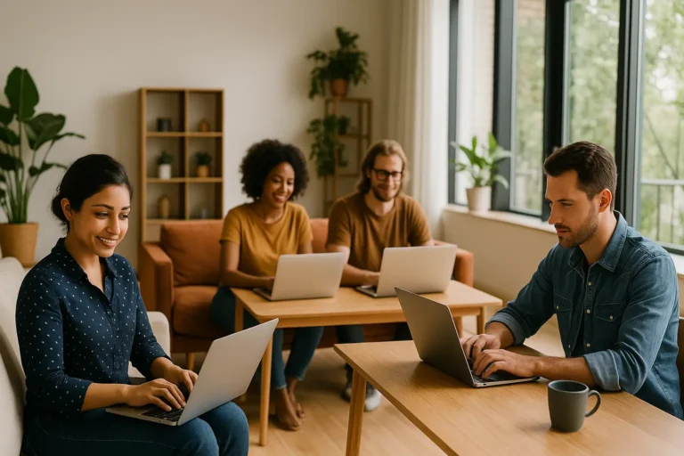 Coliving space for digital nomads