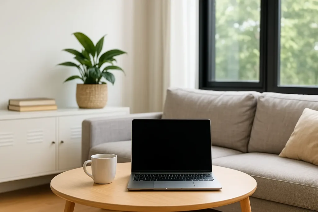 Modern apartment setup for remote workers in the USA in 2026